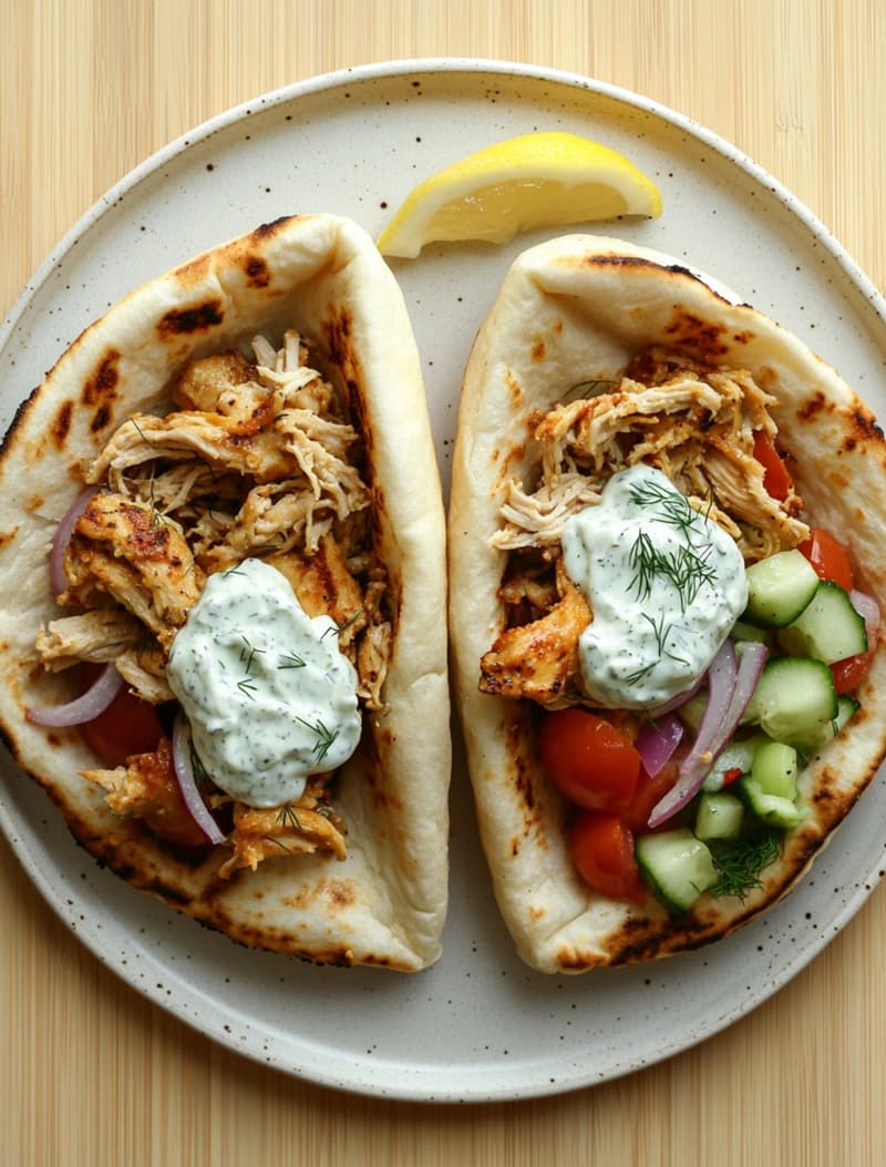 Herby Air Fryer Chicken Gyros