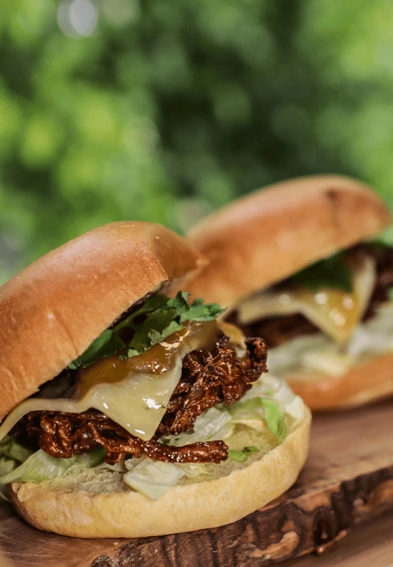 Cheese and Onion Bhaji Burgers