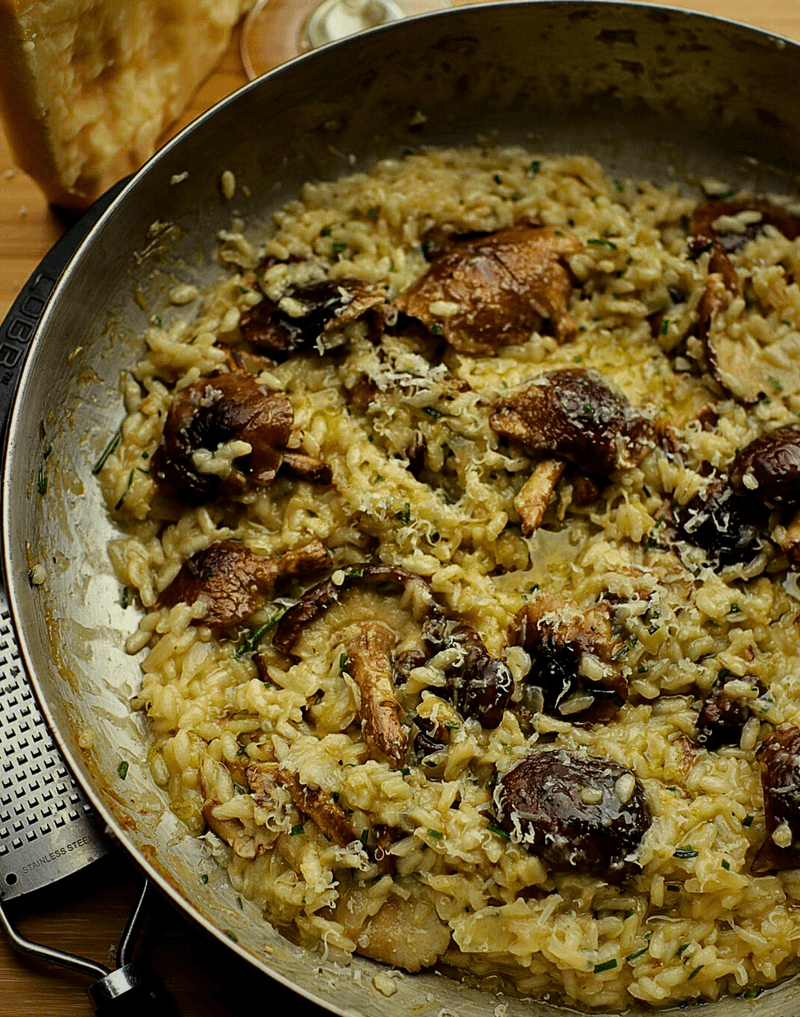 Creamy One-Pan Mushroom Risotto