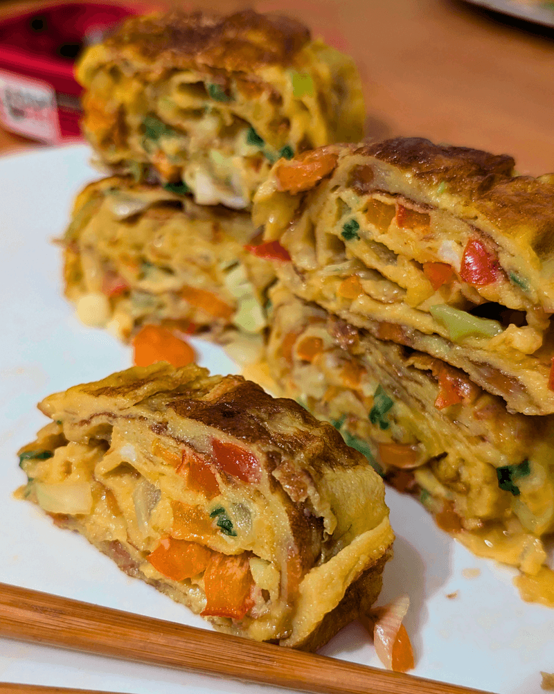 Korean Style Rolled Omelette