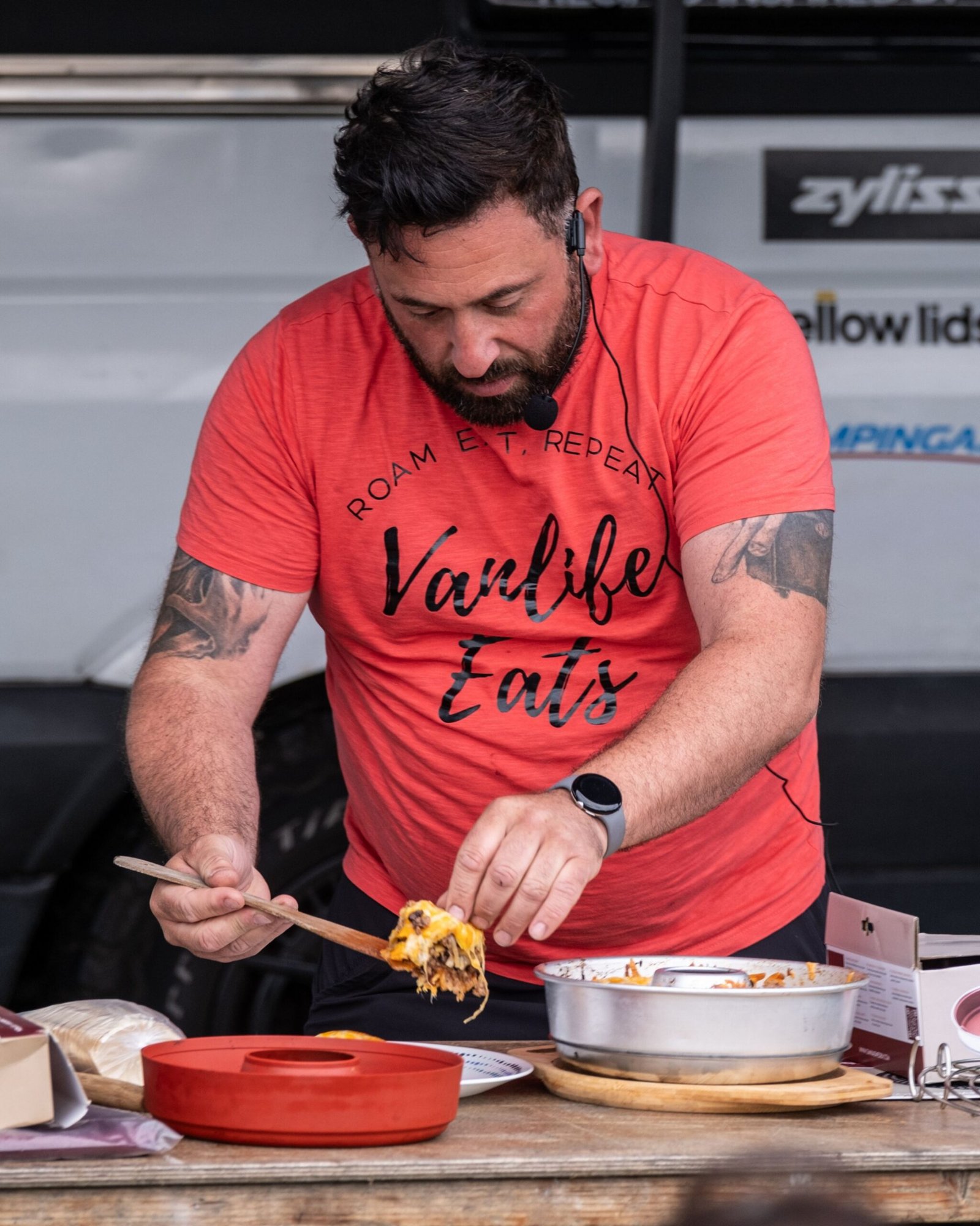 Chef Mark travelling